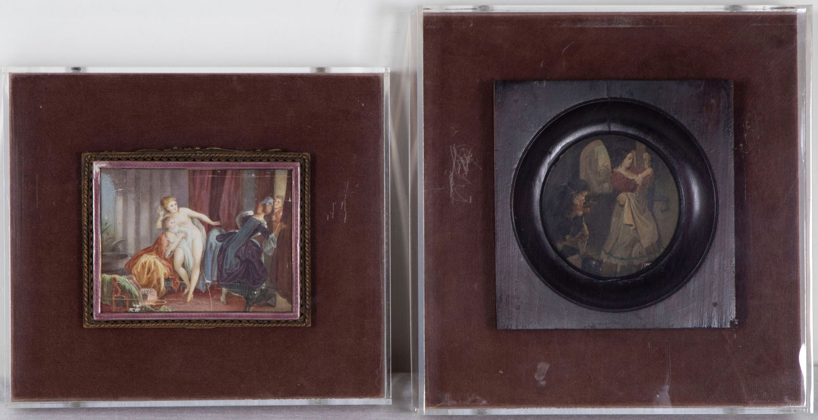 French Miniature  (18th/ 19 th  Century)  (two) (1 of 3)