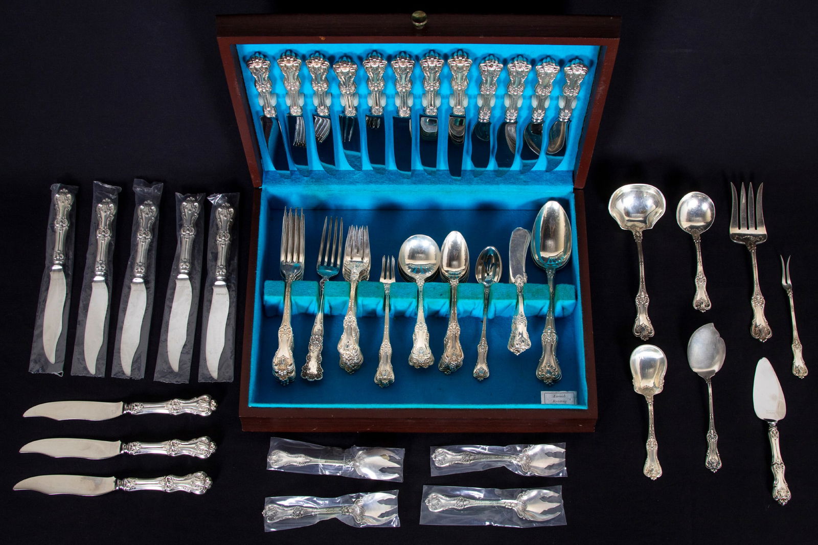 Sterling Silver: Frank Smith “Woodily?? Flatware  (eighty) (1 of 4)