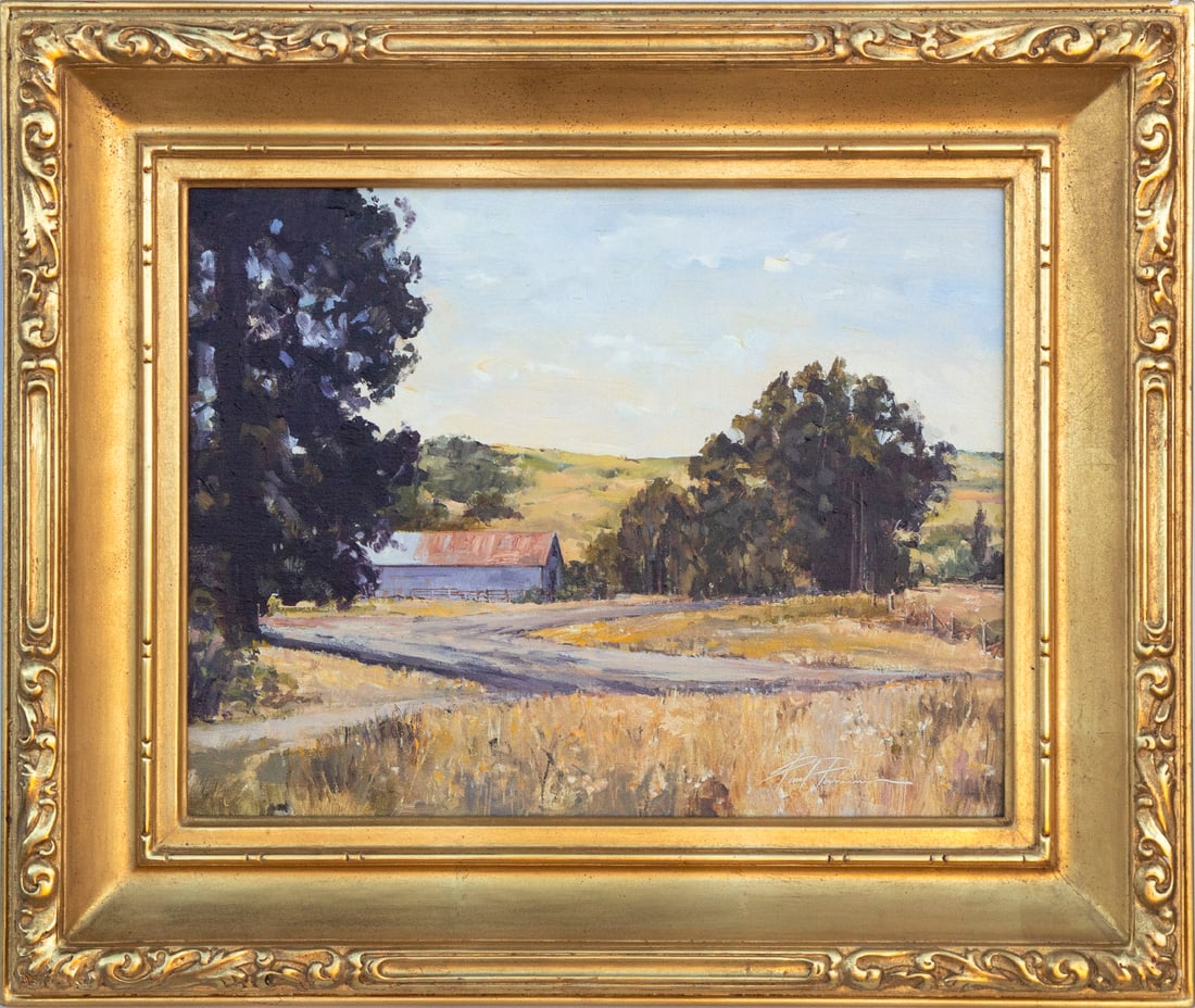Paul Panossian (b. 1965) California: A RESTFUL AFTERNOON, 2007, oil painting on linen over birchwood panel, signed lower right, signed and dated and titled on verso, 14 x 18”, frame 21 ½ x 25 ¾ x 2”. Provenance: