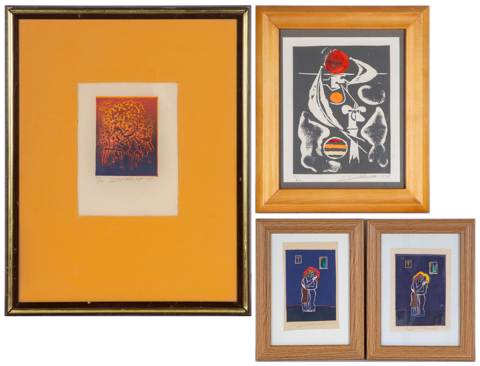 Hans Burkhardt  (1904-1994) Swiss Californian  (four) (1 of 5)