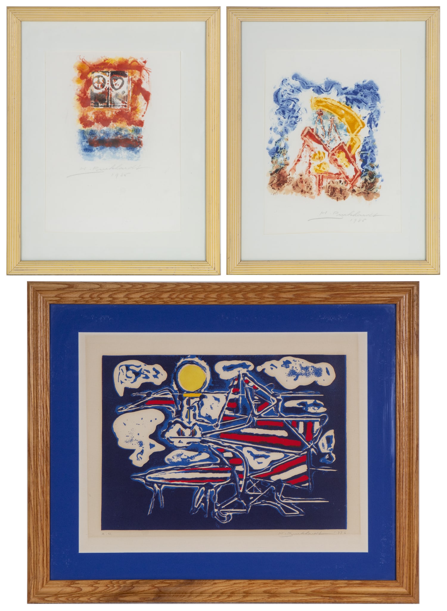 Hans Burkhardt  (1904-1994) Swiss Californian  (three) (1 of 6)