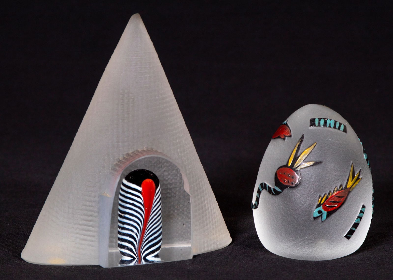 Art Glass: Bertil Vallien  (b. 1938) &  Ulrica Vallien  (1938-2018)   Sweden  (two) (1 of 4)