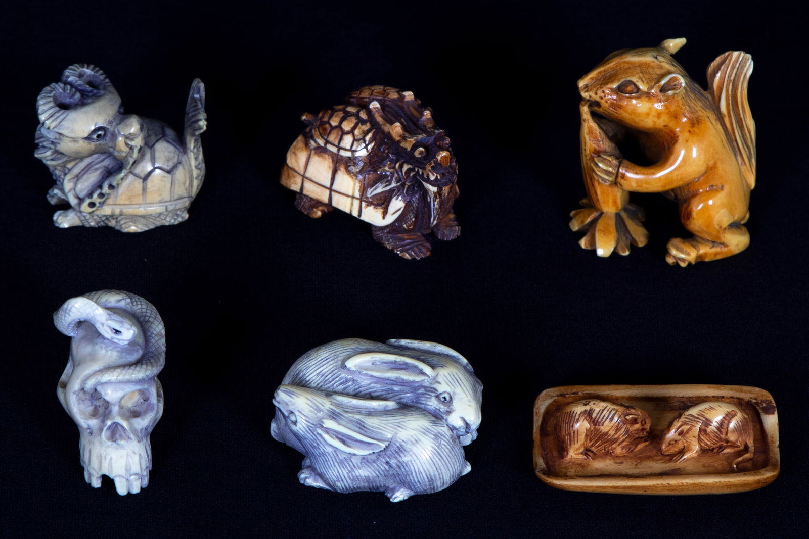 Netsuke collection  (six) (1 of 5)