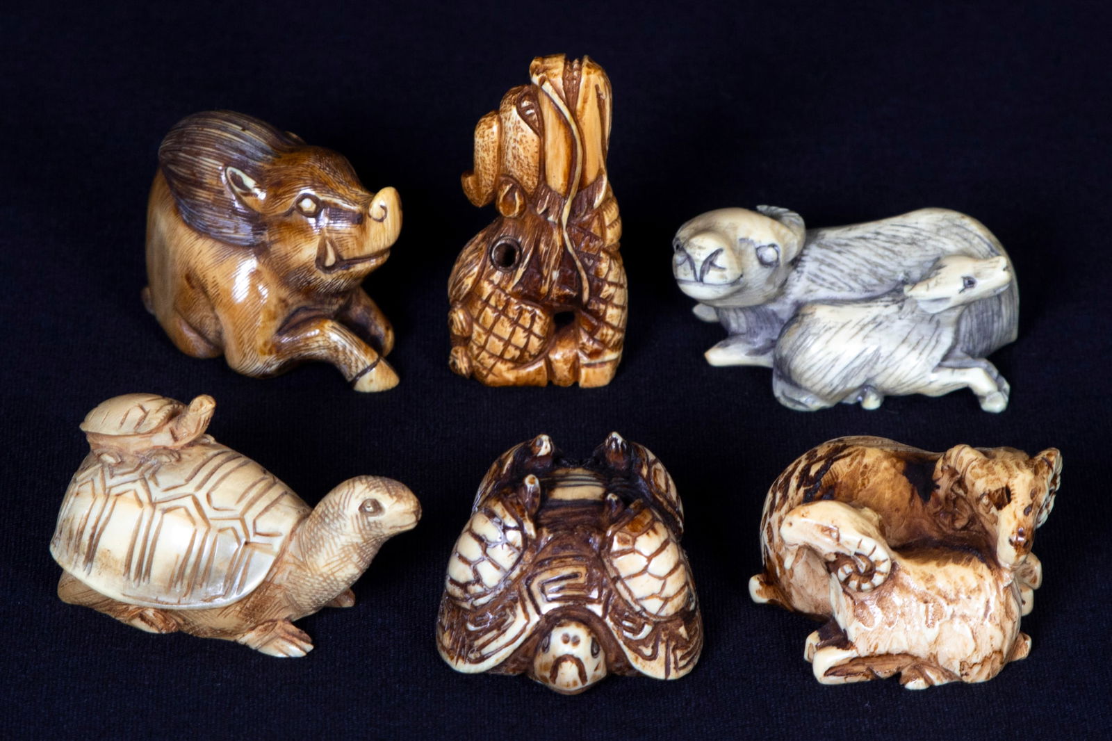 Netsuke collection  (six) (1 of 5)