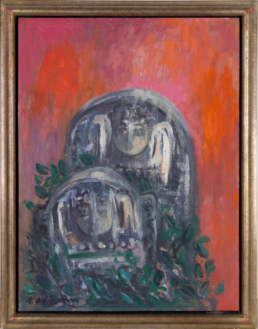 Max Kahn (1902-2005) American: UNTITLED, oil painting on wood panel, signed lower left, 24 x 18”, frame 27 x 21 ¼ x 2”. From the Collection of Urban S. Hirsch III.