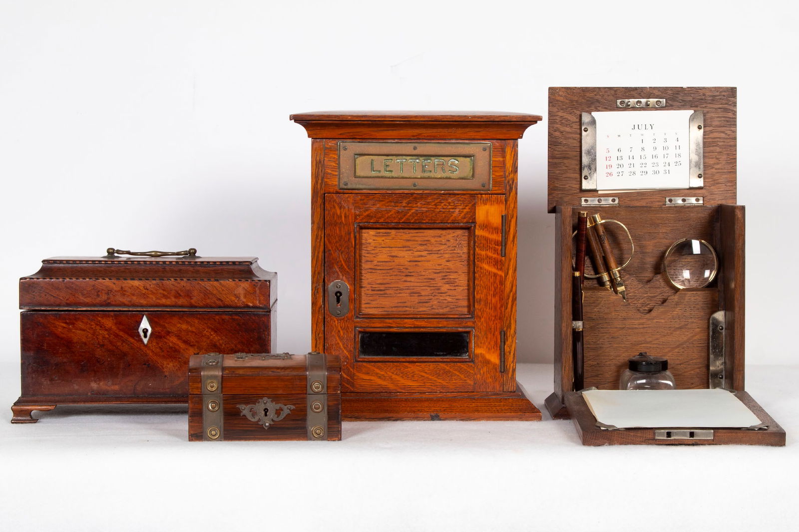 Antique Desk items  (four) (1 of 5)