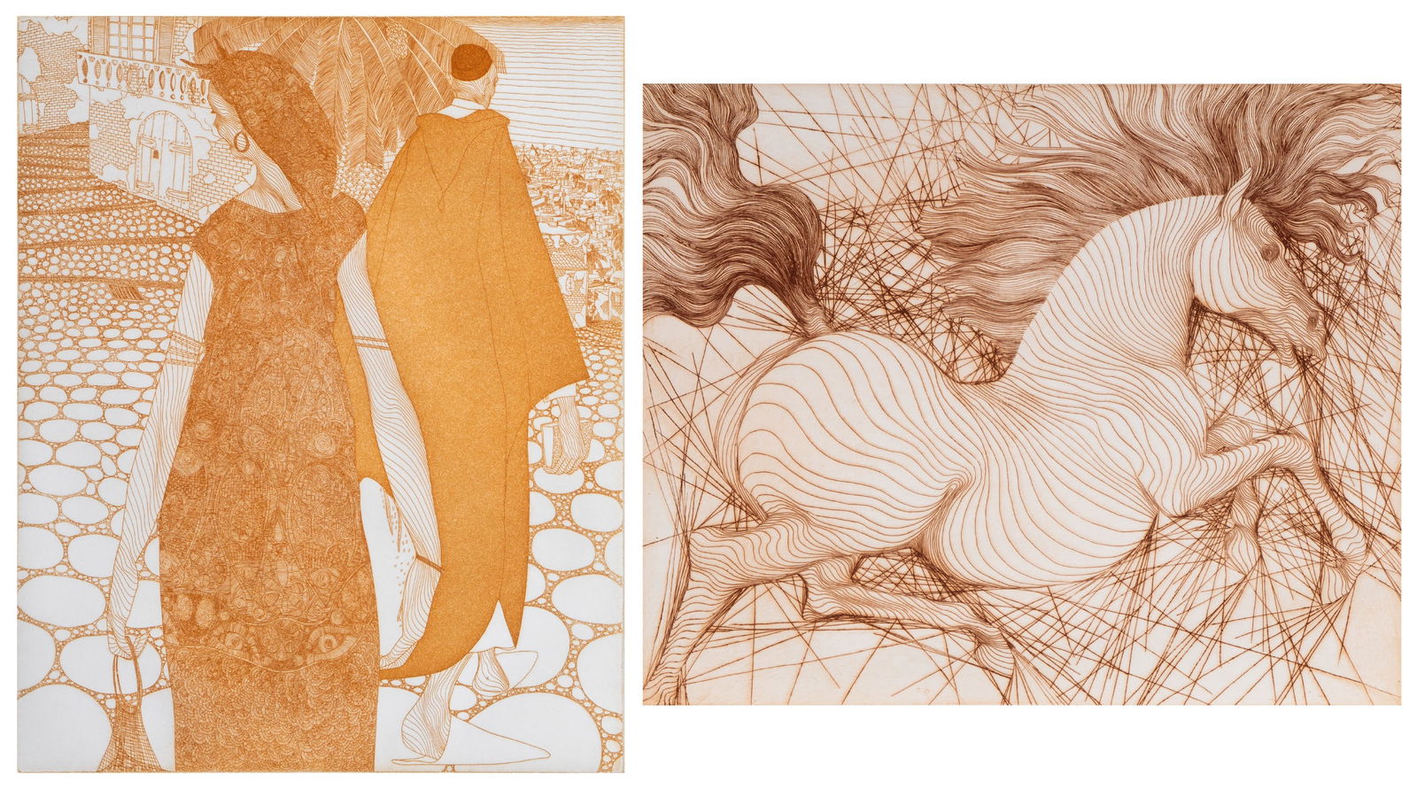 Guillaume Azoulay  (b. 1949) Moroccan  (two) (1 of 12)