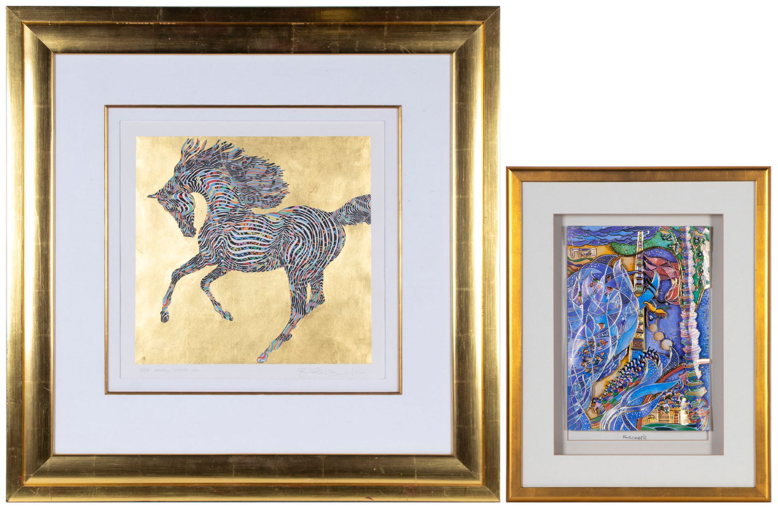 Guillaume Azoulay  (b. 1949) Moroccan &  Raphael Abecassis  (b. 1953) Moroccan Israeli)  (two) (1 of 9)