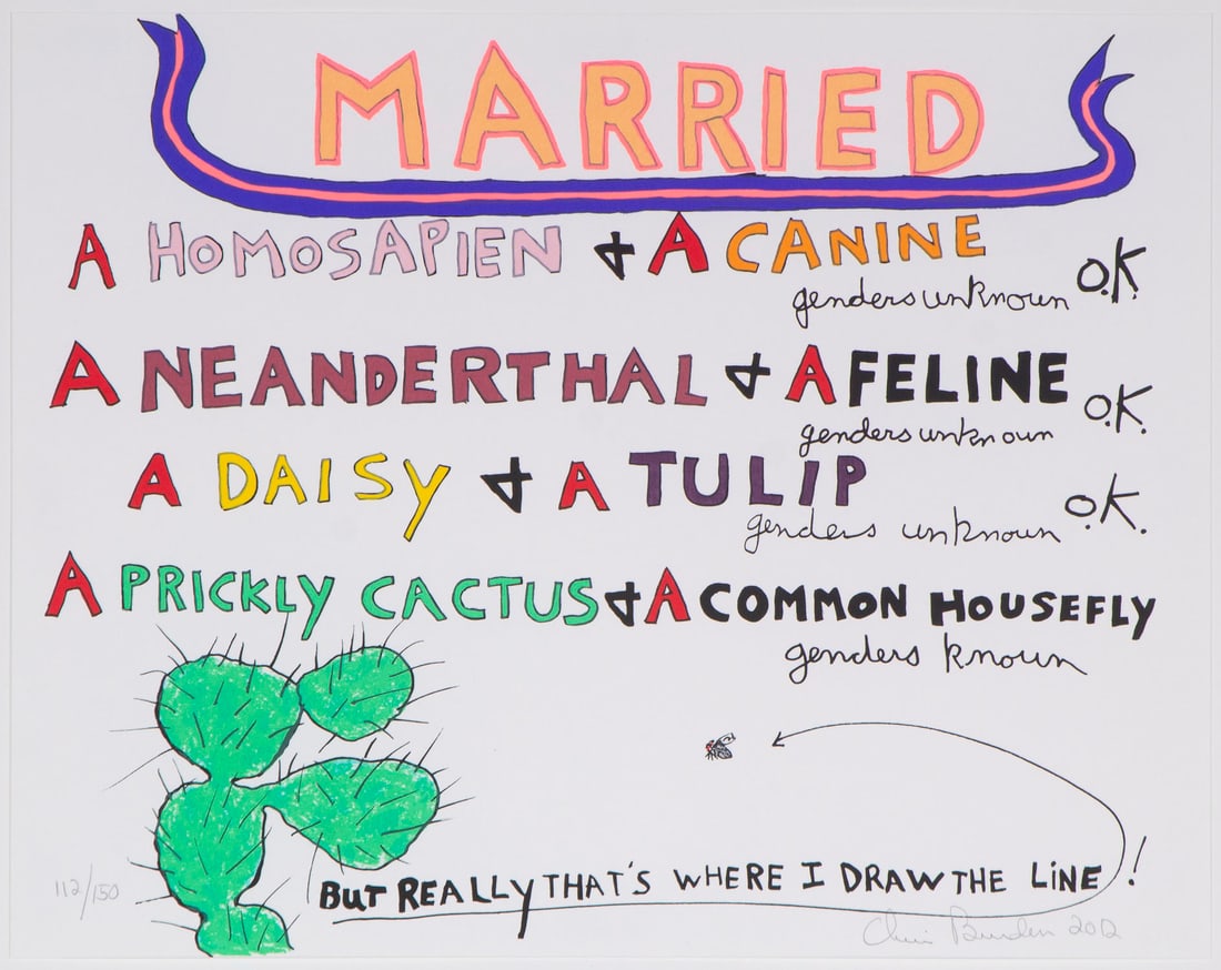 Chris Burden  (1946-2015) California (1 of 4)