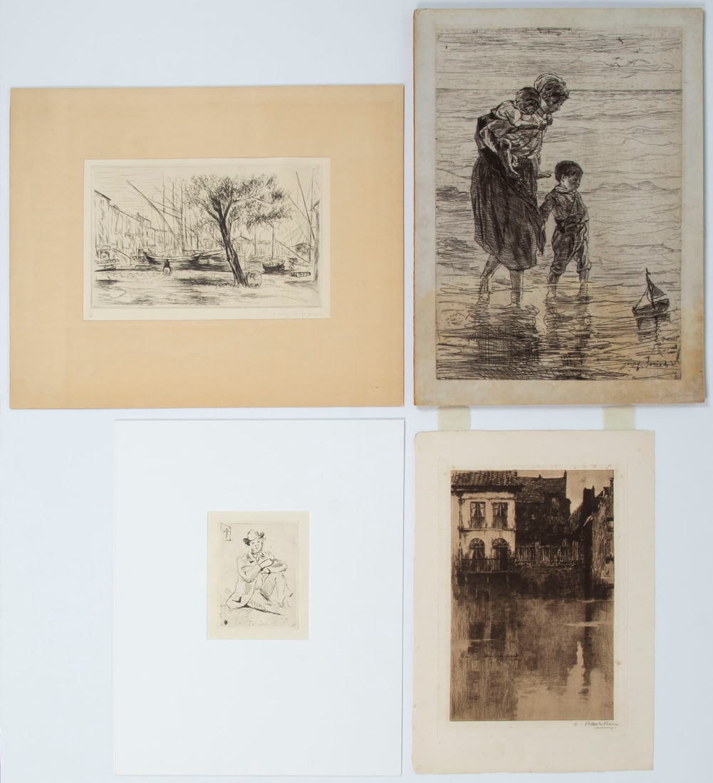 Andre Dunoyer de Segonzac  (1884-1974) French,  Josef Israels  (1824-1911) Dutch,  Paul Cezanne (1 of 7)