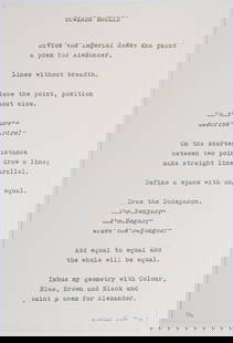 William Scott  (1913-1989) Scotland: A POEM FOR ALEXANDER: TOWARDS EUCLID, 1972, screenprint, signed and numbered 31/72 in pencil, printed by Kelpra with stamp and number on verso, sheet 23 x 15 &frac14;&rdquo;. From the Monterey Museum