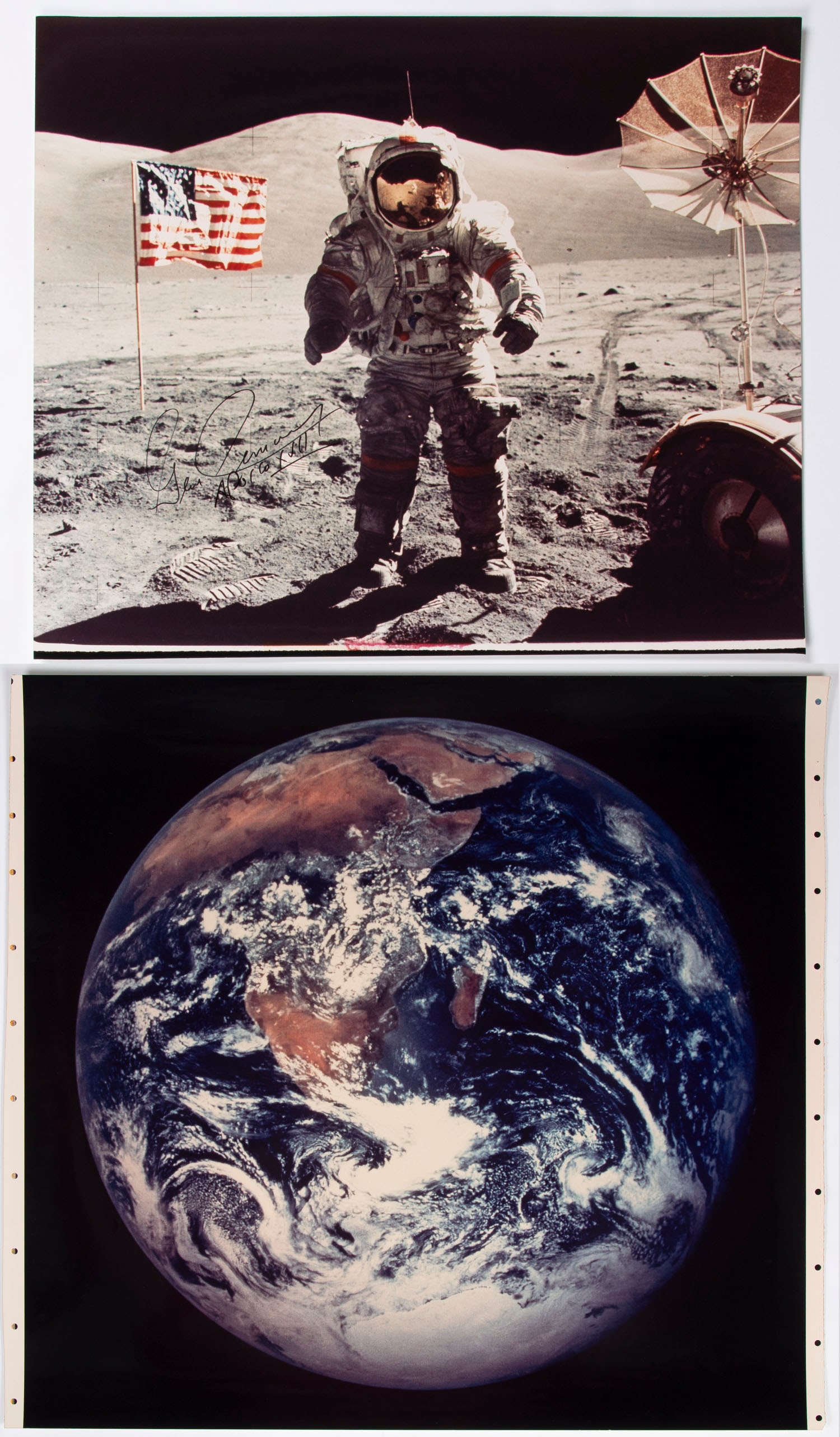 Eugene Cernan  (1934-2017) American Astronaut  (two) (1 of 5)