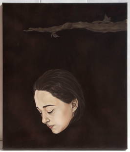 Aimee Garcia  (b. 1972) Cuban: S/T, 2001, oil painting on canvas, signed and dated and titled on verso, 28 &frac12; x 24 &frac12;&rdquo;.