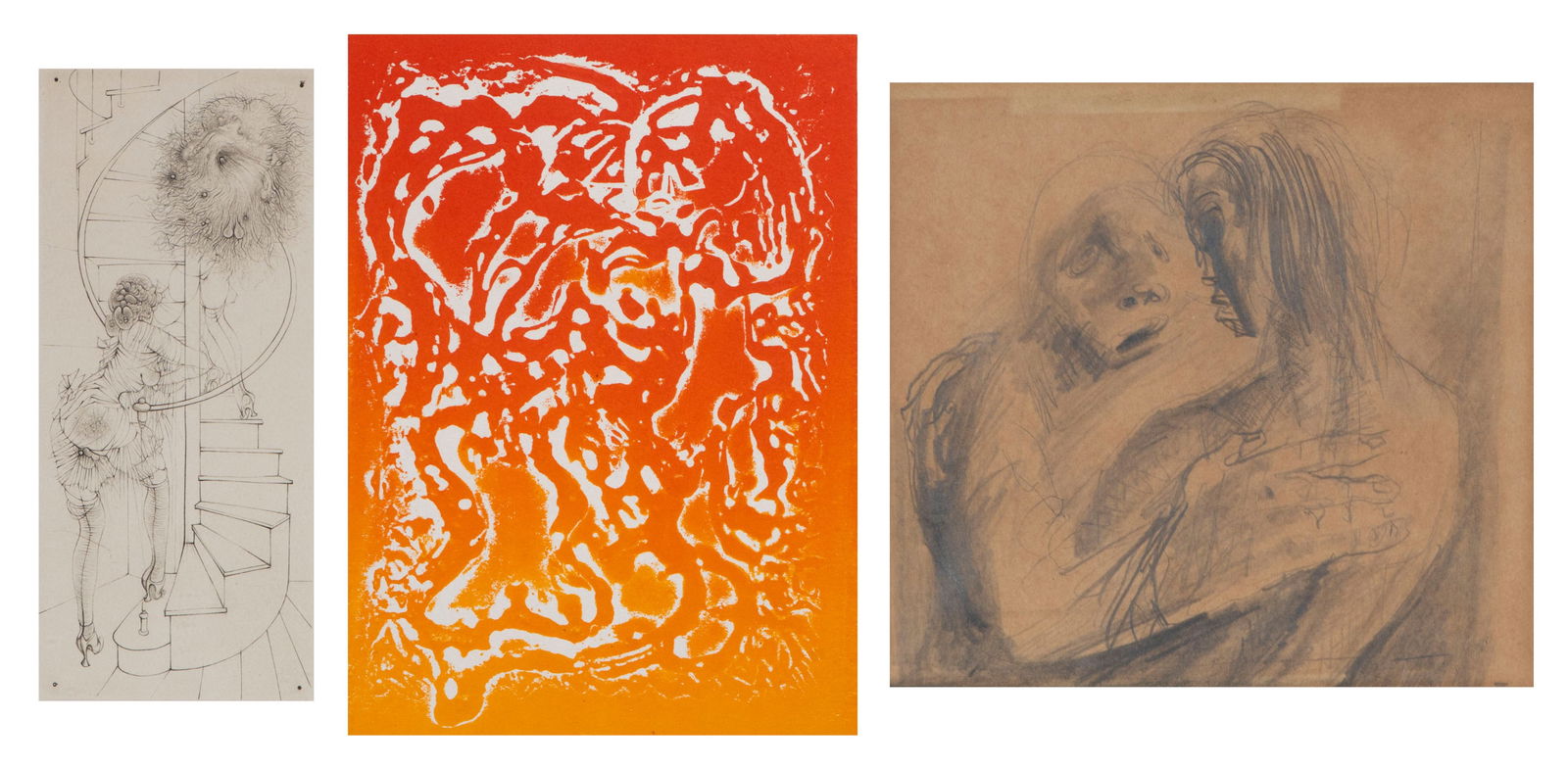 Hans Bellmer  (1902-1975) Poland France;  Hans Burkhardt  (1904-1994) Swiss California;  Jan Stussy (1 of 6)