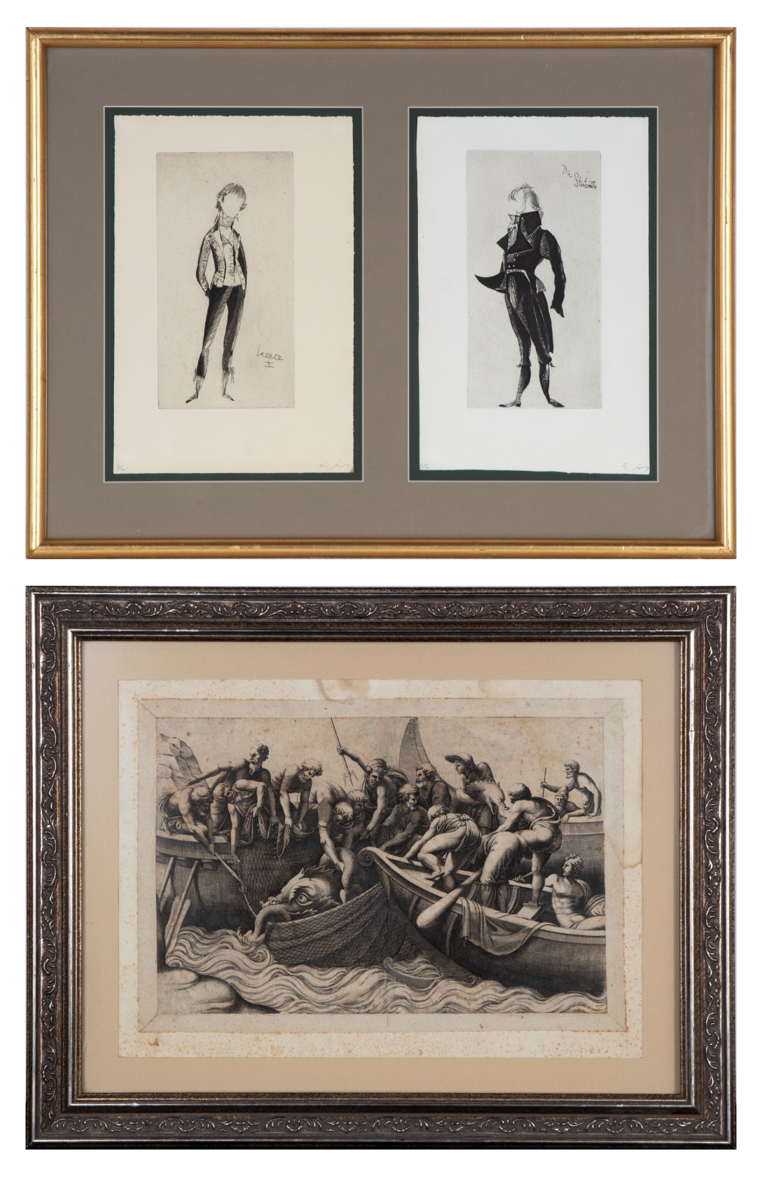 Ludwik Misky  (1884-1938) Poland &  Adamo Scultori  (1530-1585) Italian   (two) (1 of 3)