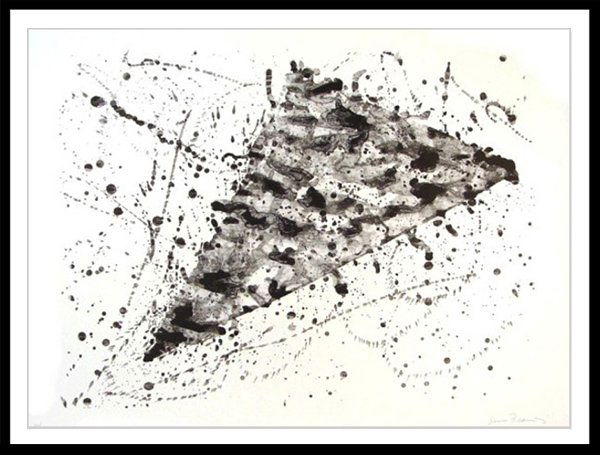 Sam Francis (1923-1994) American: UNTITLED (L.206; SF.214), 1976, lithograph, signed in pencil, from the numbered edition 30, sheet 27 ¼ x 37”, framed, small crease lower left sheet edge, otherwise in very good condition.