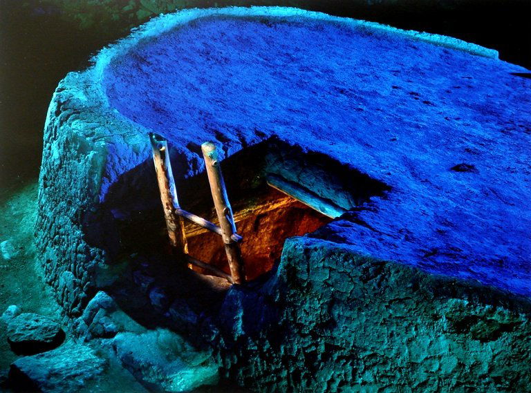 Barbara Kasten (b. 1936) American: BIRTH OF THE WORLD, 1991, silver dye bleach print, signed in pencil, from the numbered edition 100, sheet 11 x 14”, published by Buhl Foundation.