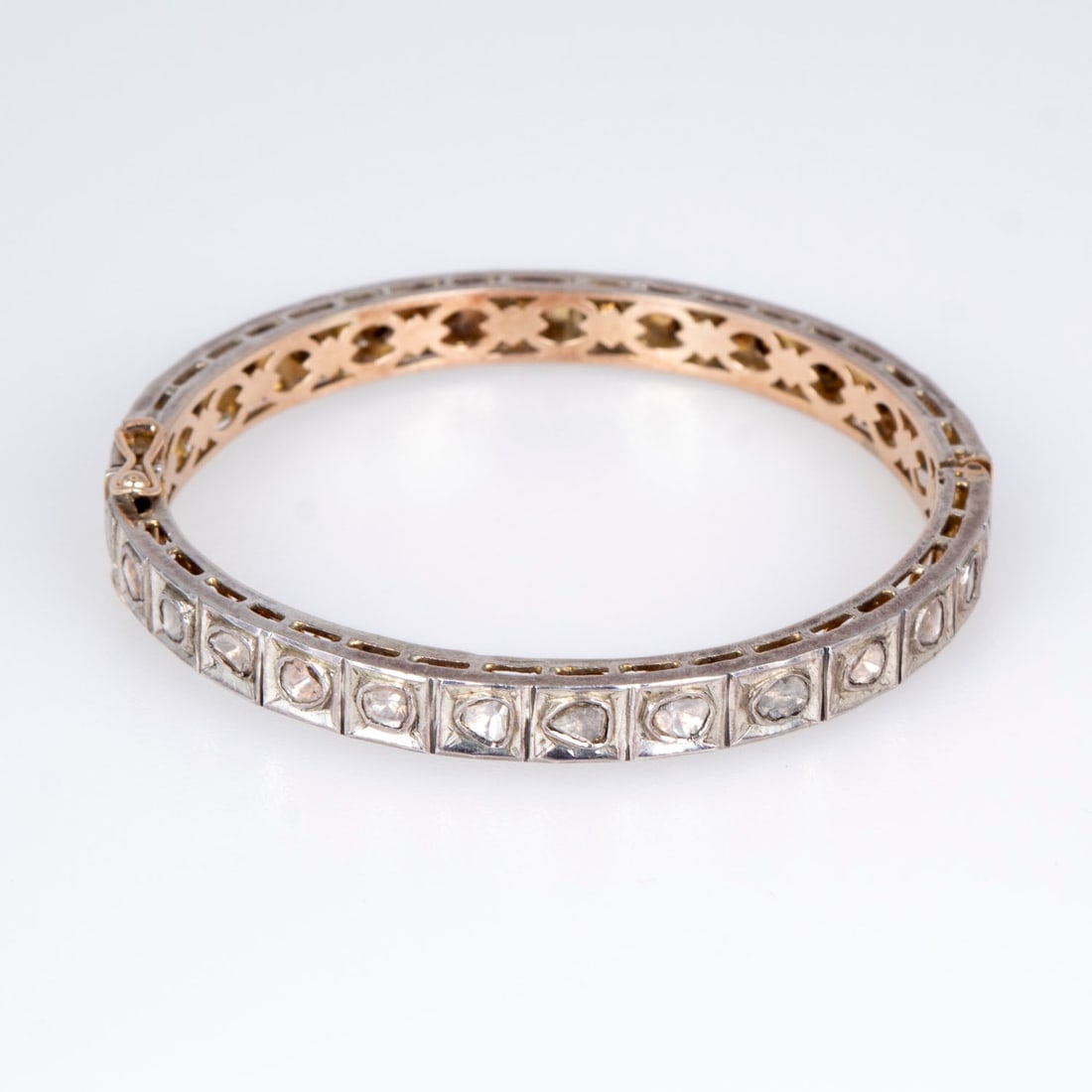 Jewelry: Gold and Silver Bracelet with Diamonds (1 of 4)