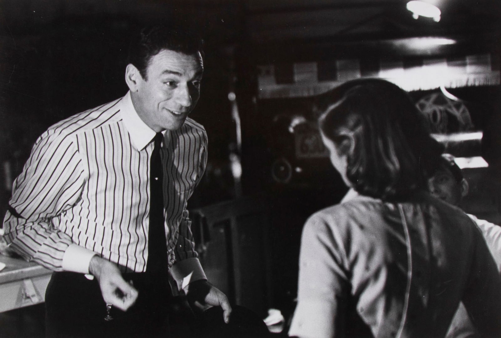 Lawrence Schiller (b. 1936) New York: YVES MONTAND from the set of ‘Something’s Got to Give movie, scene ‘Let’s Make Love’ with Marilyn Monroe from the Hollywood Series, 1960, gelatin silver print, artist’s stamp on the verso,