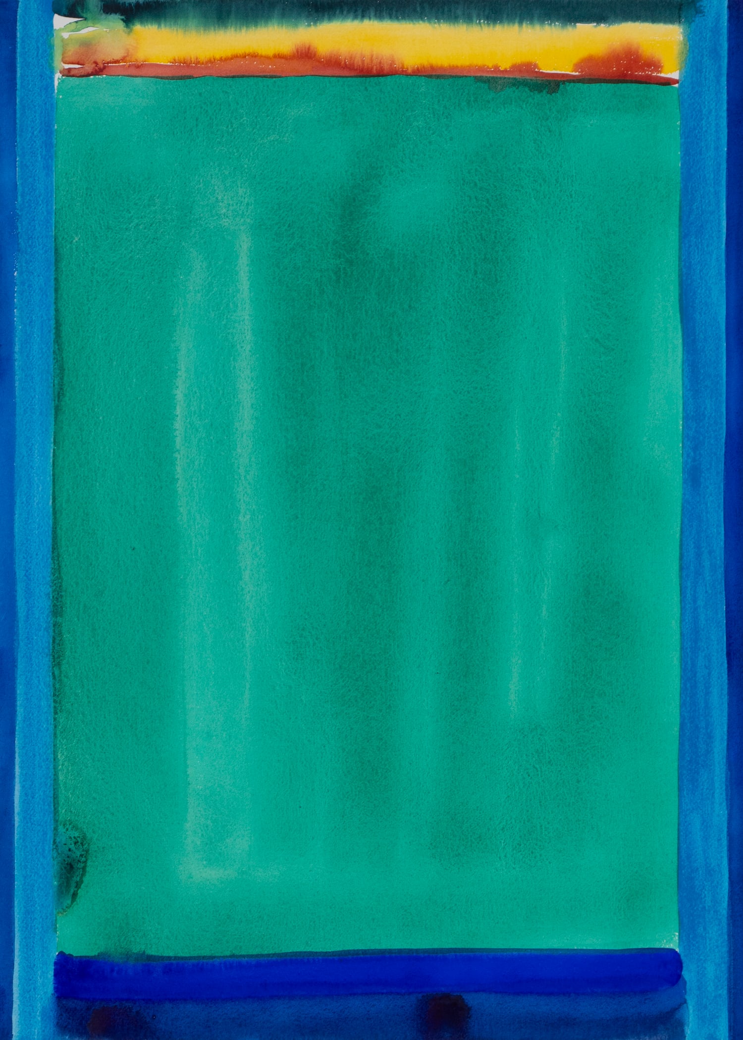 Ann Thornycroft (b. 1944) California: UNTITLED 31, 1989-89, watercolor on paper, signed titled and dated in pencil, 30 x 22”, frame 34 ½ x 27” with plexiglass. Provenance: The Works Gallery, Long Beach CA.