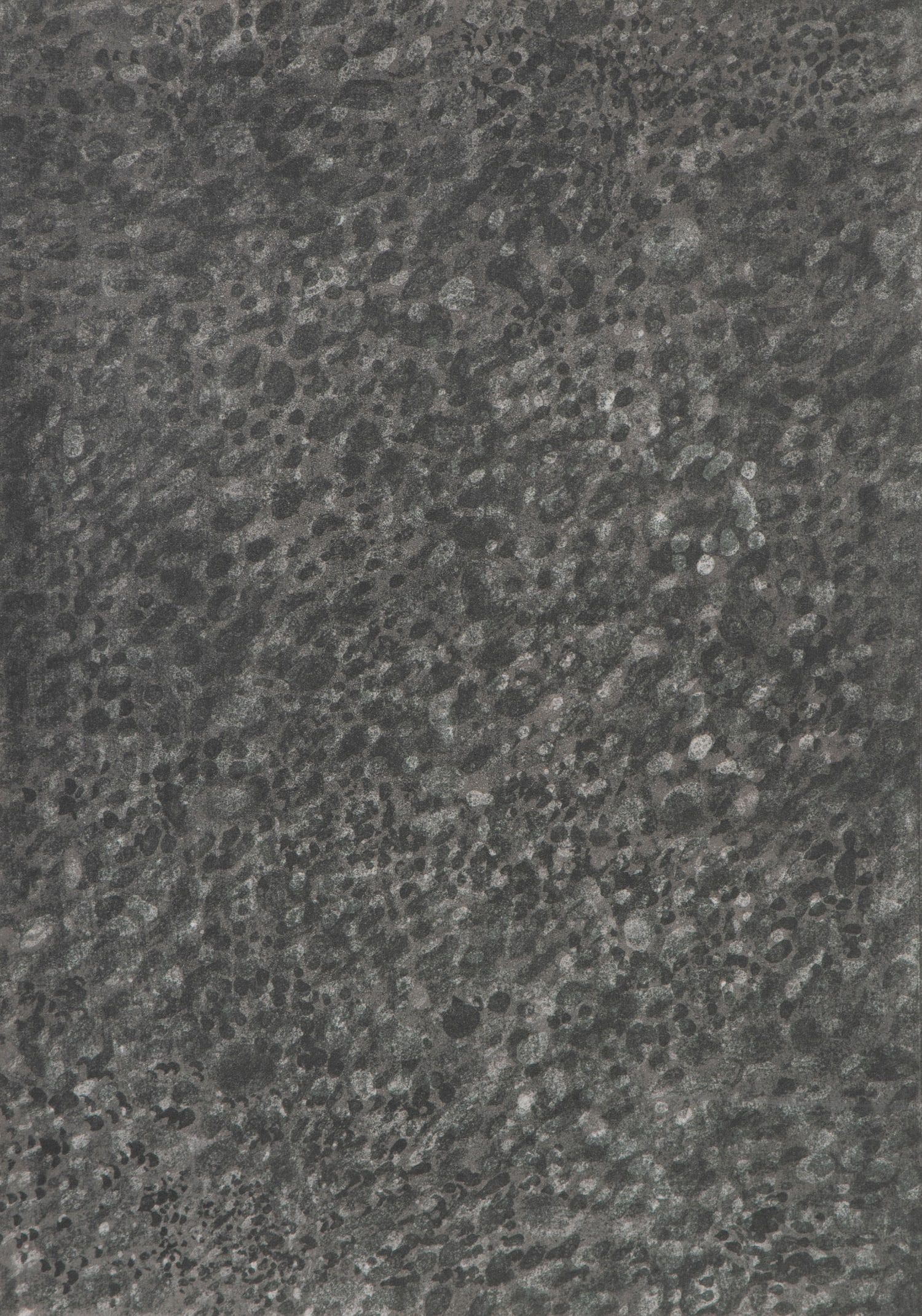 Mark Tobey (1890-1976) New York: UNTITLED GREY, color lithograph, signed and numbered 23/46 in pencil, Erker Presse St. Gallen blind stamp lower left, image 12 x 8 ½”, sheet 22 x 18”, plexiglass box frame 22