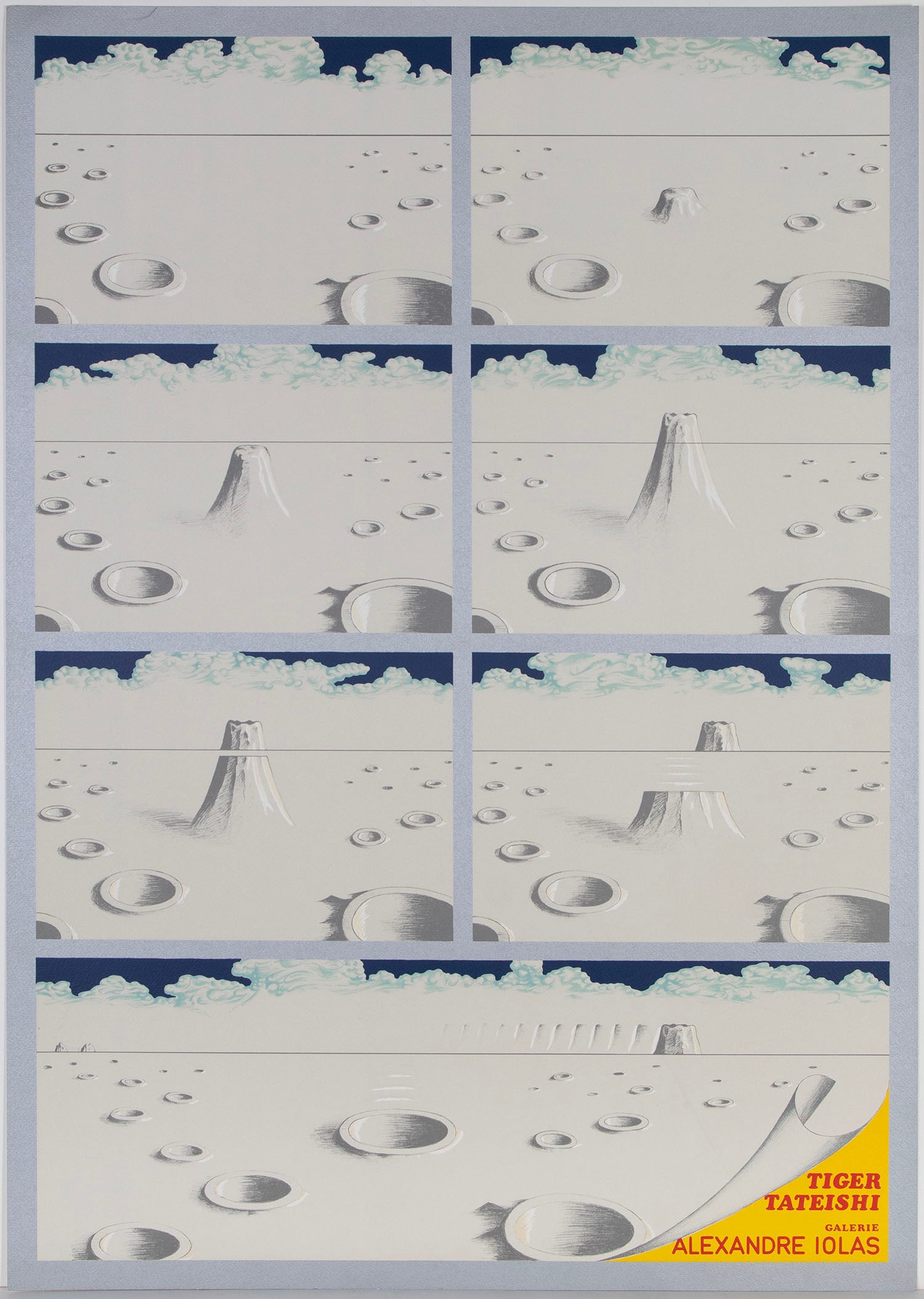 Tiger Tateishi (b. 1941) Japan (five): MOONSCAPE, 1973, five color lithograph posters, one with text, sheets 32 ½ x 23 ¼”. (5)