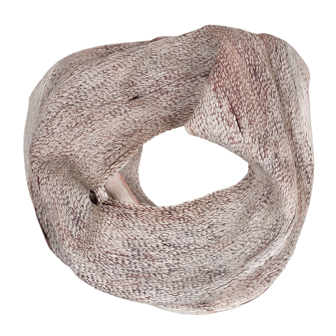 Cheryl Ann Thomas (b. 1943) American: VESSEL 51, 2004, stoneware, initialed in marker on verso, 18 x 18 x 6”, wall mount. From the Larry Grossman Collection, Hollywood writer’s agent. Clients included Rob Reiner and Mickey Rose.