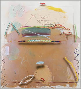 James Harvard (b. 1937) American: DUSTY DRESS, 1976, acrylic painting on canvas, signed dated and titled on verso, 56 x 62”, in good studio condition.
