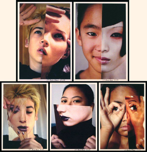 Photography: Emily Cheng (five): FACES, 1999, the set of five color C-prints, each signed and dated and inscribed ‘RTP’ (ready to print), images 28 ½ x 19 ¼”, with full margins, some soft handling creases, otherwise in good c