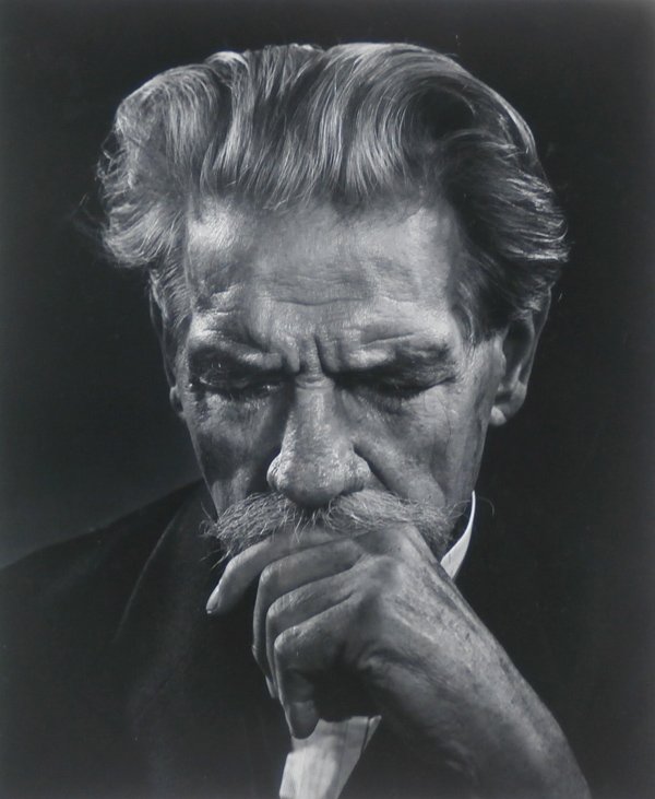 Photography: Yousuf Karsh (1908-2002) Armenian: ALBERT SCHWEITZER, 1954, gelatin silver print, signed in ink lower left, from the numbered edition 100, image 23 ½ x 19 ¾”, framed, in apparently good condition. Provenance: Andrew Smith Gallery, 