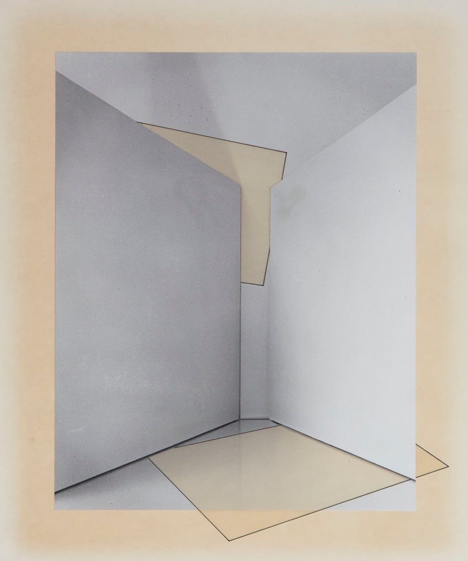 Judith Miller (20 th Century) American: ANAXAMANER, 1974, photography with ink and vellum on card, signed and dated and titled in ink on frame verso, 17 ½ x 14 ¾”, frame 18 ¼ x 15 ½” with glass. Prove