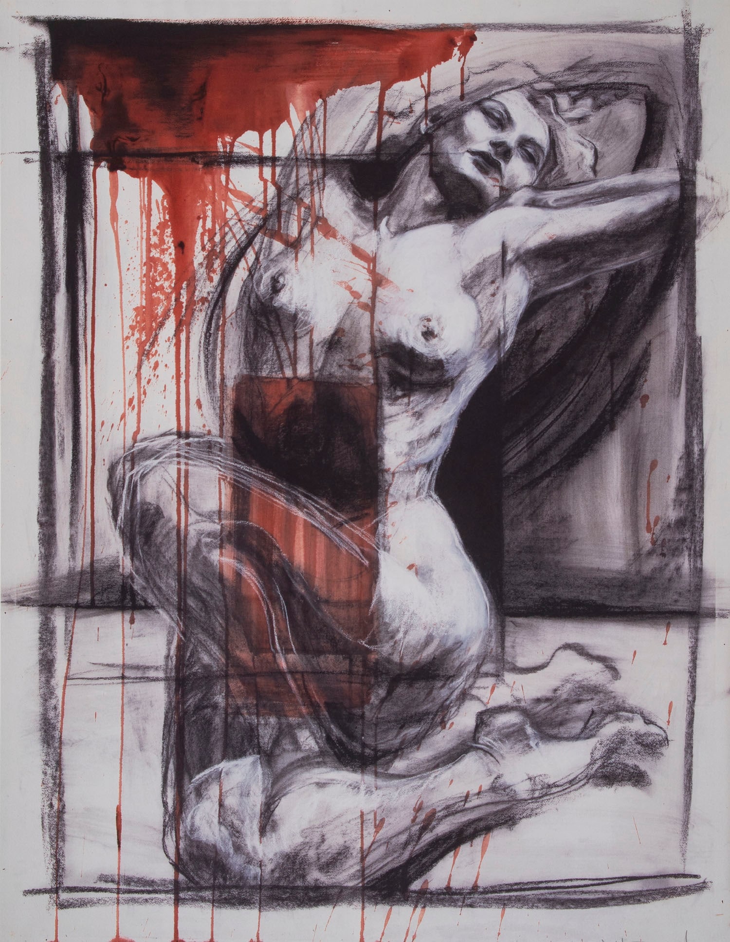 Anna Noelle Rockwell (b. 1980) California: THE GOTHIC LOVER, color lithograph, signed and titled and numbered 5/50 in pencil, image 24 ¾ x 19”, sheet 27 x 21”.