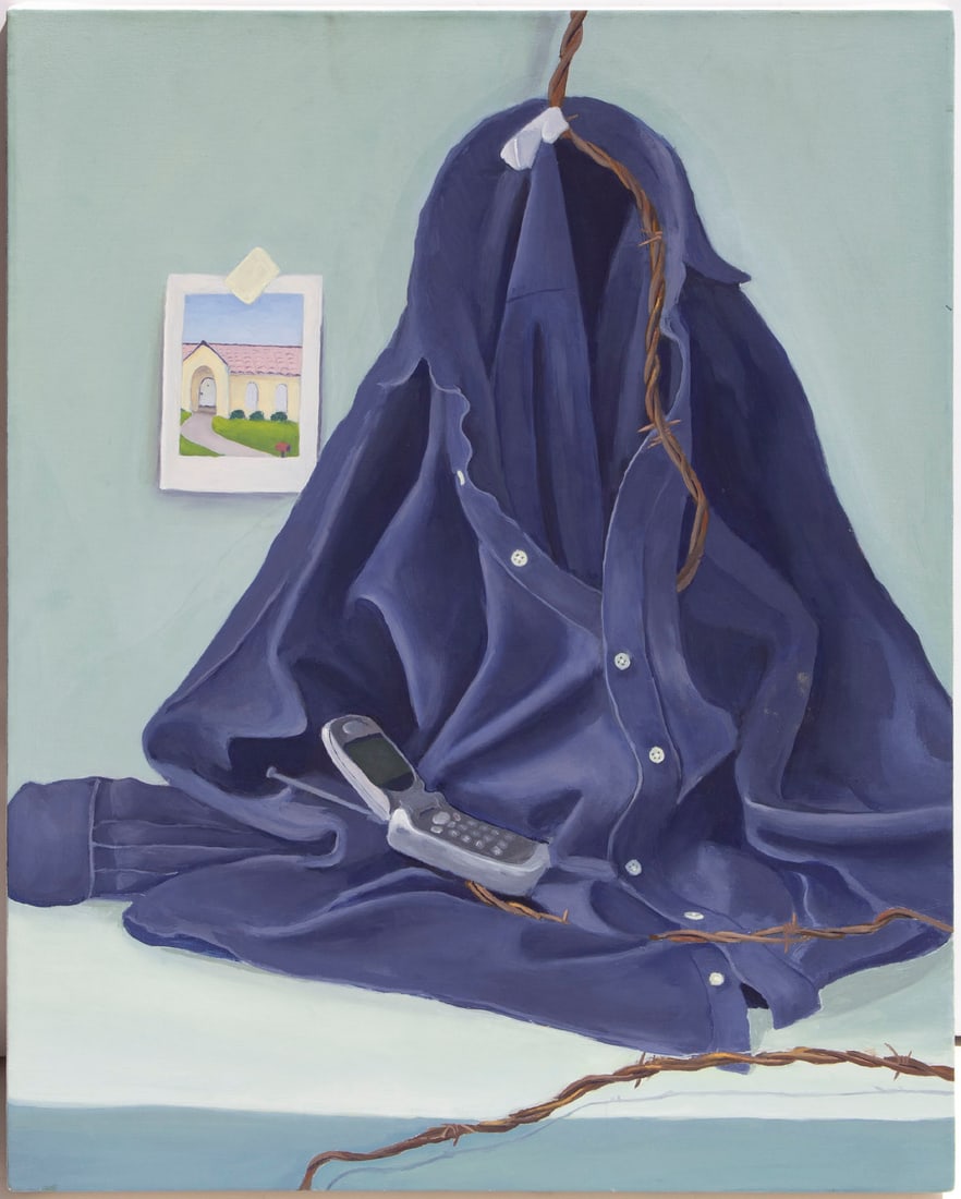 Emmanuel Galvez (20th/ 21st Century) Mexico California: ESPERANSAS, HOPE, 2012, oil painting on canvas, signed and titled and dated on verso, 24 ¾ x 20”.