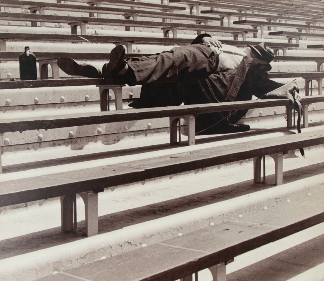 George Richmond Hoxie (1907-1984) Ohio: DEFEAT, circa 1934, gelatin silver print artist mounted to card, signed on verso in pencil, 14 x 16”, overall 15 ¼ x 16” including mount.