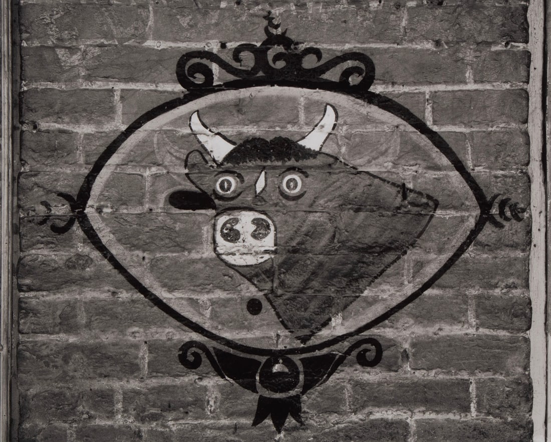 after Walker Evans (1903-1975) St. Louis Connecticut: TORO, digital pigment print mounted to museum board, printed 2004, inscribed Martson Hill Editions SM JTH and numbered 11/280 in pencil, image 9.75 x 11.75?, sheet 13 x 16?, mat 21 x 20?.