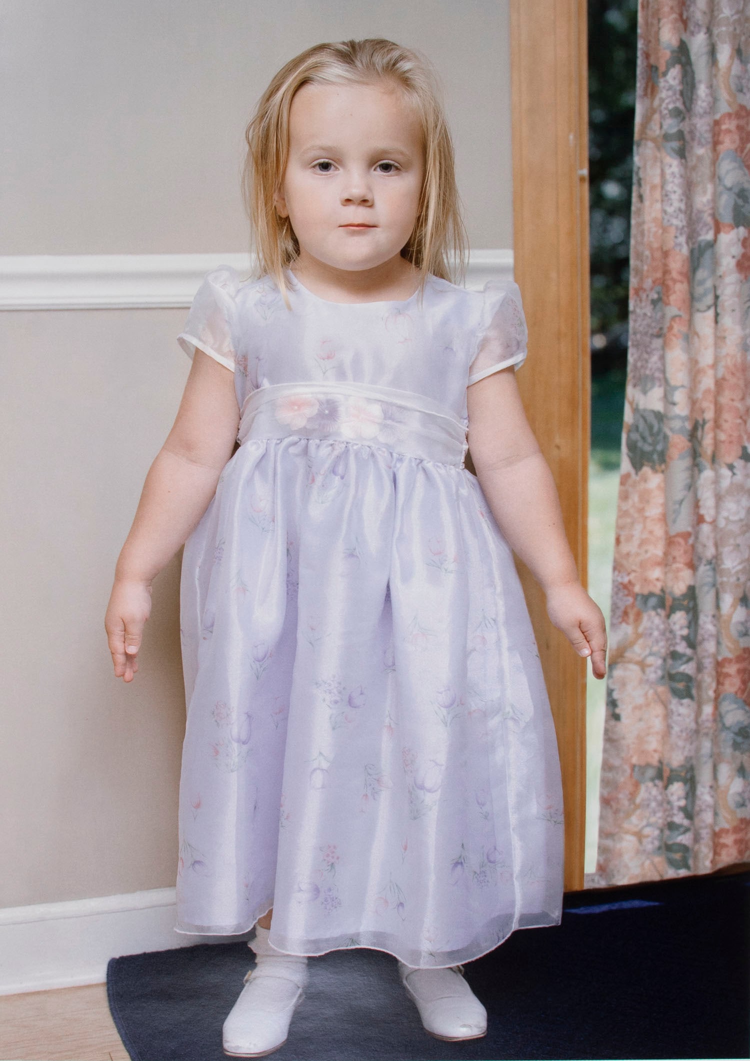 Rachel Mozman (b. 1972) New York: BABY GIRL IN PARTY DRESS, 2005, digital cibachrome print, signed and dated and numbered 2/4 in ink on verso, 24 x 30?. Provenance: Metaphor Contemporary Art, New York, with invoice for $1350 to Stephe