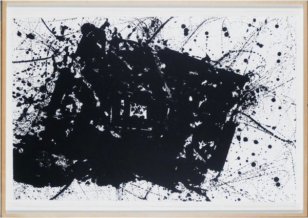 Sam Francis (1923-1994) American: UNTITLED (L.222; SF.221), 1977, lithograph, signed in pencil, artist’s proof aside from the numbered edition 20, sheet 28 x 43”, printed by George Page, published by The Litho Shop, framed, a few