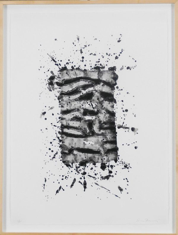 Sam Francis (1923-1994) American: UNTITLED (L.199; SF.207), 1976, lithograph, signed in pencil, artist’s proof aside from the numbered edition 30, sheet 30 x 22 ¼”, printed by George Page, published by Litho Shop, framed, a few f