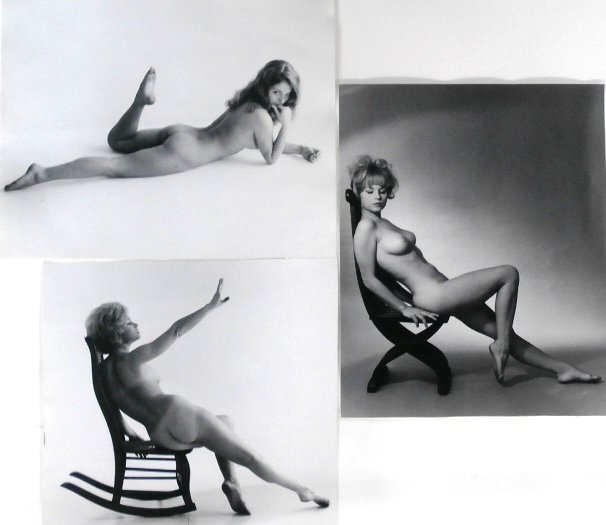 Peter Gowland (b. 1920) American (three): NUDE WOMAN ON ROCKING CHAIR; NUDE WOMAN ON CHAIR; LYING NUDE, three gelatin silver prints, sizes from 16 x 17” to 16 x 20”, overall in good condition aside from minor some cockling and edge wear, 