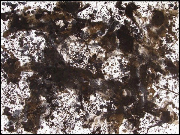 Sam Francis (1923-1994) American: DARK PLATED (L.167; SF.187), 1973, four color lithograph, signed in pencil, from the numbered edition 30, sheet 25 ½ x 34”, printed by George Page, published by The Litho Shop, framed, in apparentl