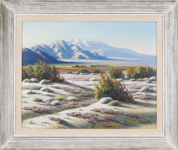 Paul Grimm (1891-1974) Californian: UNDER THE SUN, oil painting on canvas, signed lower right, titled and signed on verso, 24 x 30”, framed, in very good studio condition.