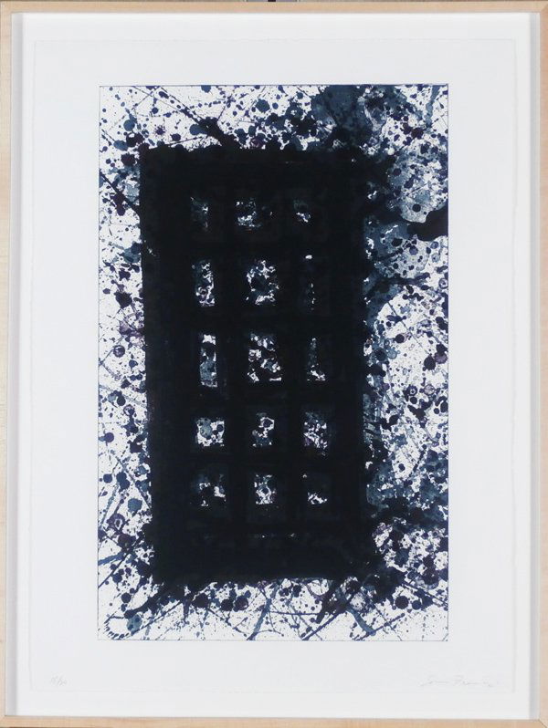 Sam Francis (1923-1994) Californian: UNTITLED (L.226; SF.233), 1977, four-color lithograph, signed in pencil, from the numbered edition 20, sheet 30 x 22”, full margins, printed by George Page, published by The Litho Shop, framed, in a