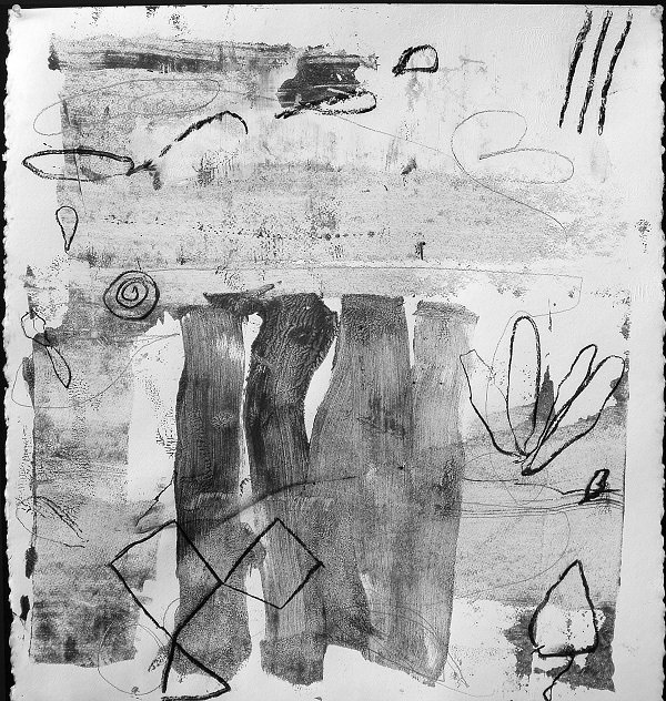 Tom Savage (b. 1953) American: P.78, acrylic painting and graphite on paper, signed, 24 x 22”, in good studio condition.