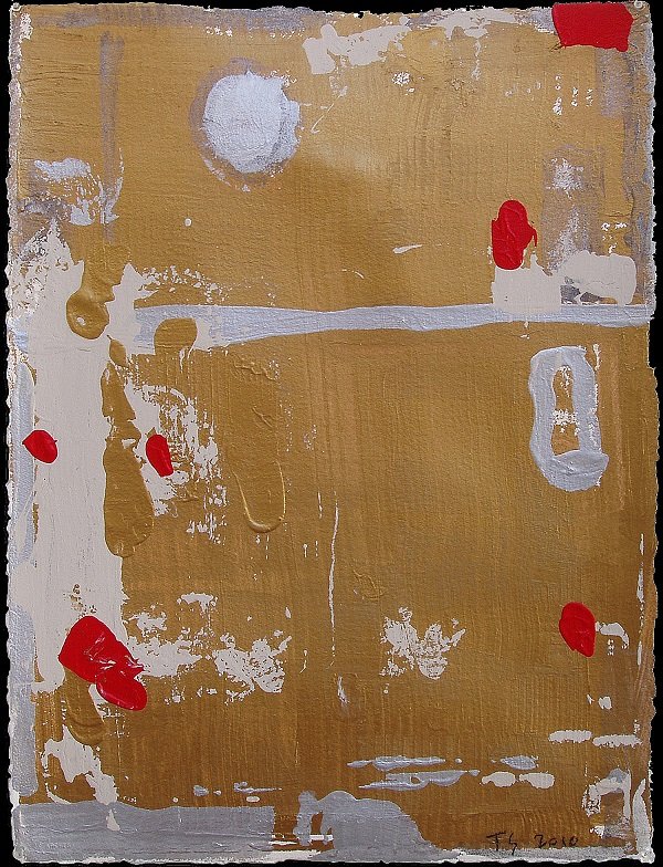 Tom Savage (b. 1953) American: UNTITLED, 2010, acrylic painting and watercolor on paper, signed and dated lower right, 30 x 22”, in good studio condition.