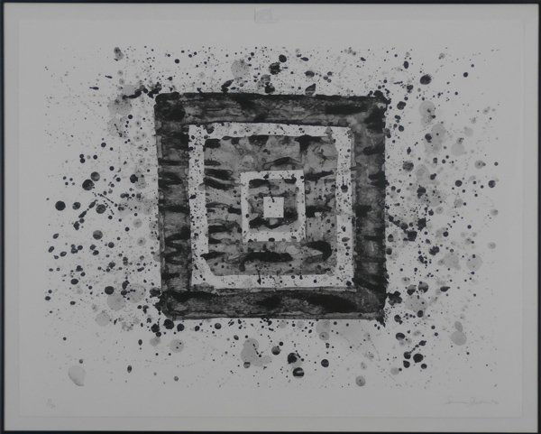 Sam Francis (1923-1994) American: UNTITLED (SF.198; L.178), 1975, lithograph, signed in pencil, from the numbered edition 30, sheet 27 ½ x 35”, printed by George Page, published by the Litho Shop, blindstamp, framed, in apparently