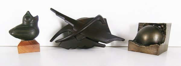 Albert Paley (b. 1944), Beniamino Bufano (1898-1970) &: Albert Paley, UNTITLED, 1994, bronze paper weight, stamped Paley 1994 underneath, 8 ¼ x 5”, 1 ½” tall, a few small scuffs and scratches, otherwise in good condition; Together with Beniamino Bufa