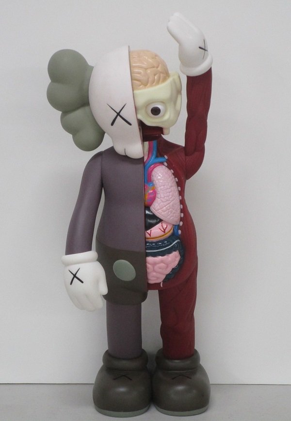 Kaws (b. 1974) American: DISSECTED COMPANION, 2006, painted vinyl, artist’s stamp and date underneath, from the edition of 500, height 16”, a few scuffs and some surface soiling, otherwise in good condition.