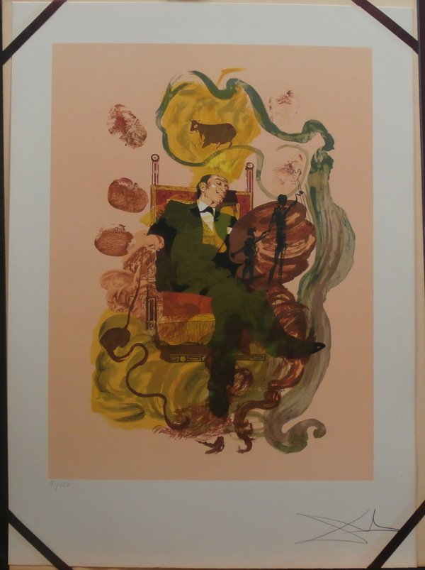 Salvador Dali (1904-1989) Spanish: DALI’S DREAMS (M.1541; F.78-3), 1978, color lithograph signed in pencil, from the numbered edition 250, image 23 x 17”, full margins, published Levine & Levine/ Martin Lawrence for DalArt, with bl