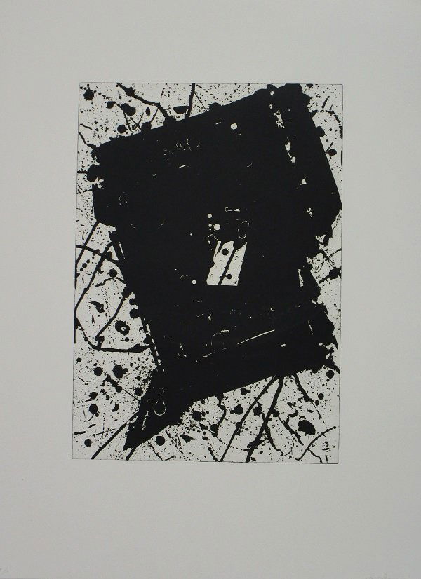 Sam Francis (1923-1994) Californian: VORSTELLUNG, (I.12; SFE.278), 1981, aquatint on Fabriano paper, signed in pencil, from the numbered edition 10 artists proofs aside from the numbered edition of 40, image 24 x 18”, sheet 37 x 27 ½�