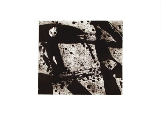 Sam Francis (1923-1994) Californian: SQUARE (I.2; SFE.1D), 1973, aquatint etching, signed in pencil, from the numbered edition 8 artists proofs aside from the numbered edition of 38, image 15 ¾ x 17 ¾”, sheet 25 x 35 ¼”, printed a